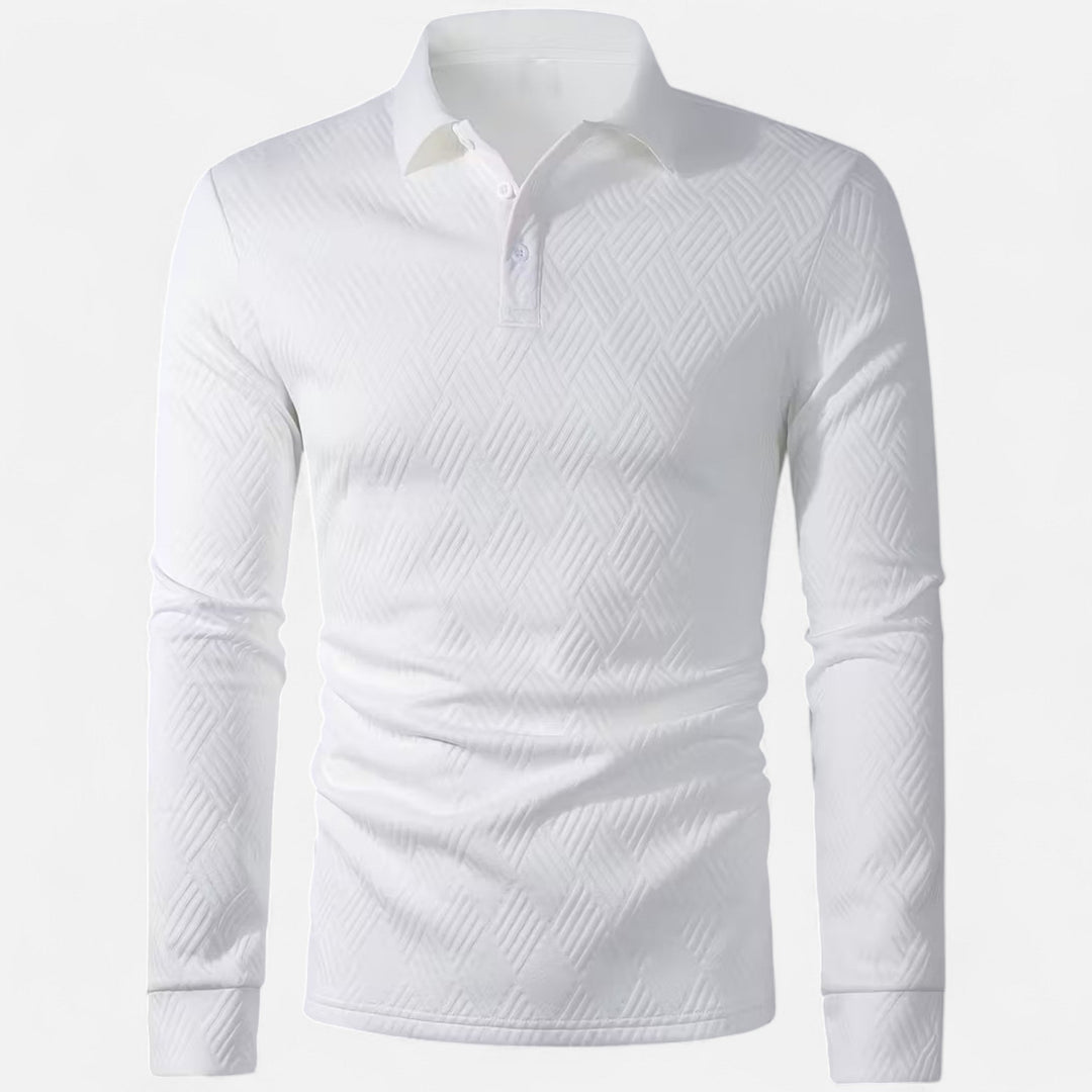 Men’s Stylish Long Sleeve Polo Shirt