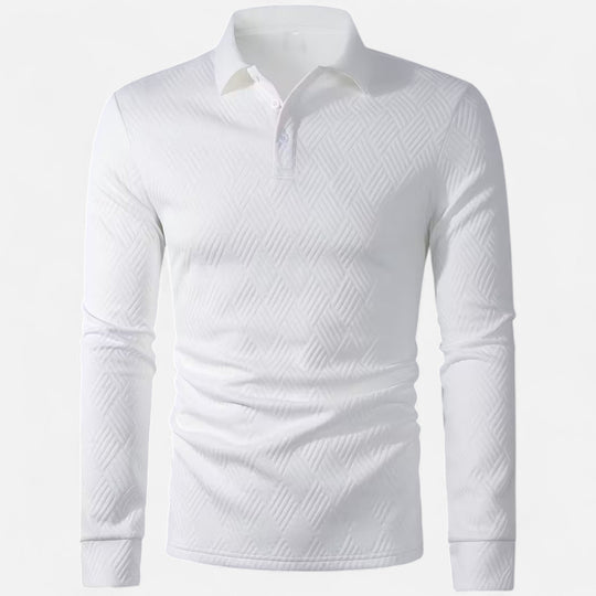 Men’s Stylish Long Sleeve Polo Shirt