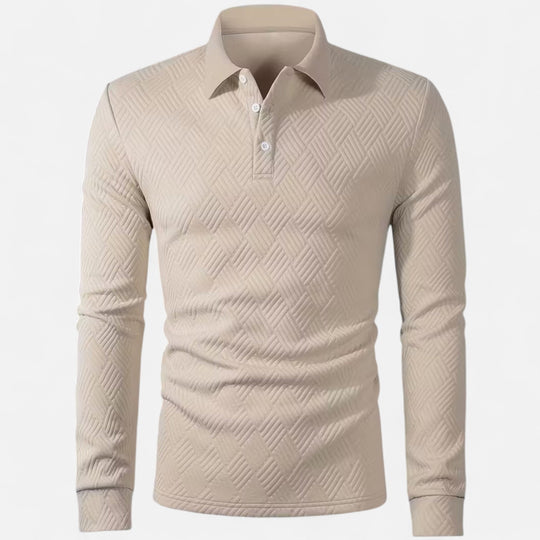 Men’s Stylish Long Sleeve Polo Shirt