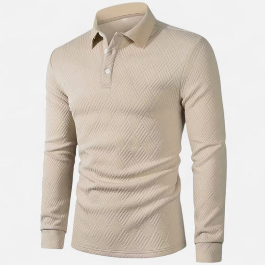 Men’s Stylish Long Sleeve Polo Shirt