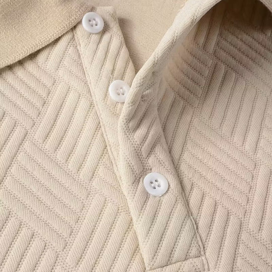 Men’s Stylish Long Sleeve Polo Shirt