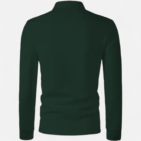 Men’s Stylish Long Sleeve Polo Shirt