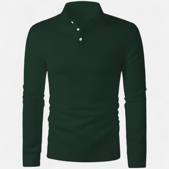 Men’s Stylish Long Sleeve Polo Shirt