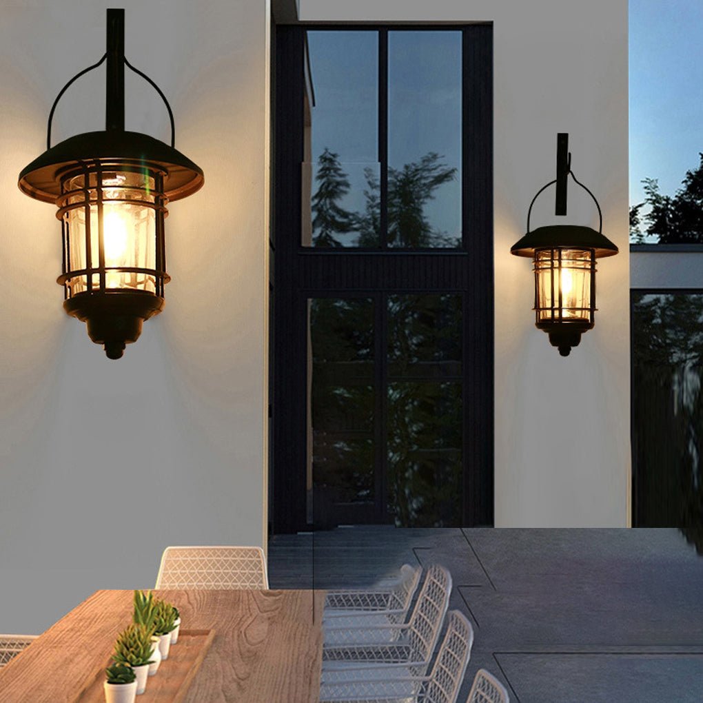 Industrial Solar Outdoor Wall Lights