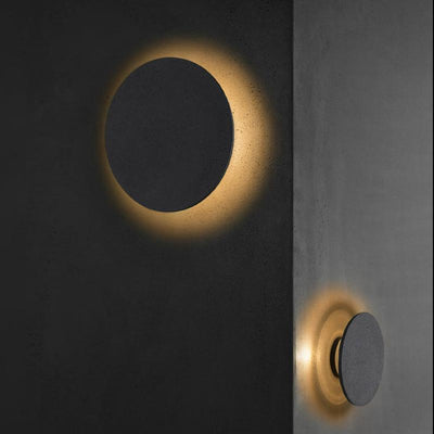 Round Concrete Modern Outdoor Wall Lights Porch Lights