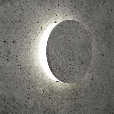 Round Concrete Modern Outdoor Wall Lights Porch Lights