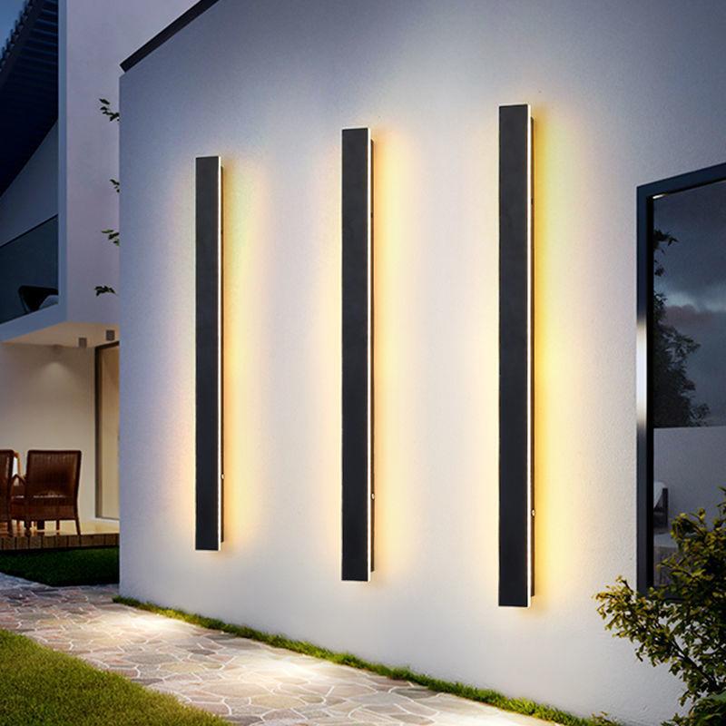 Outdoor Long Strip Modern Outdoor Wall Lights