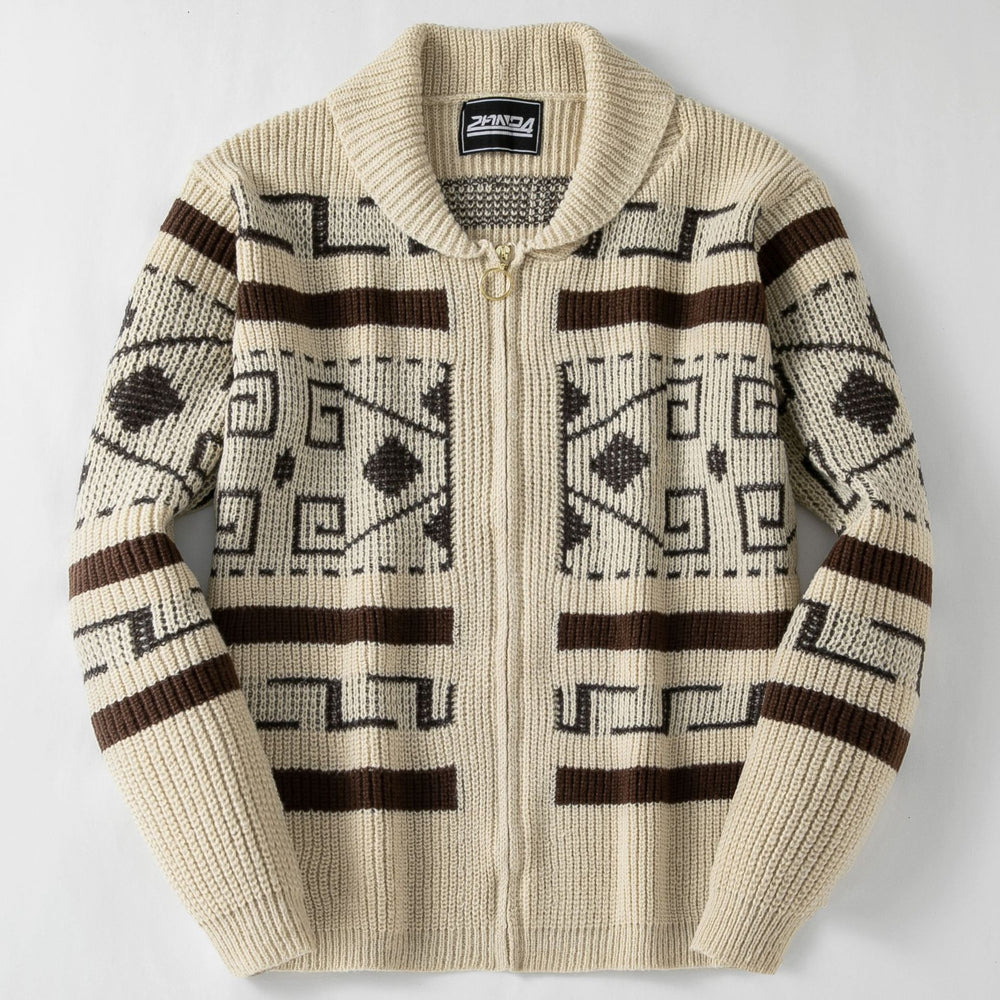 Vintage Shawl Collar Knit Cardigan