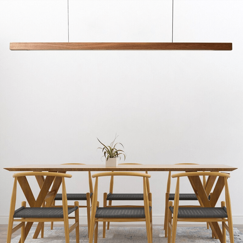 LED Wooden Pendant Light