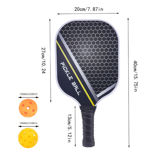 Pickleball Paddle Set Graphite Carbon Fiber