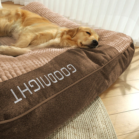 Soft Dog Bed with Headrest