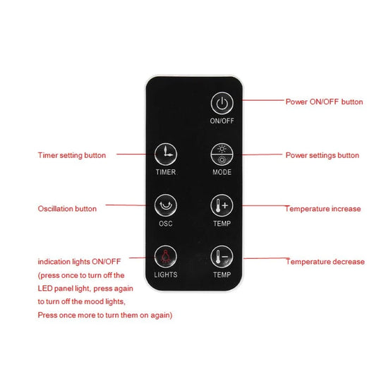 scillating PTC Ceramic Tower Heater 2000W