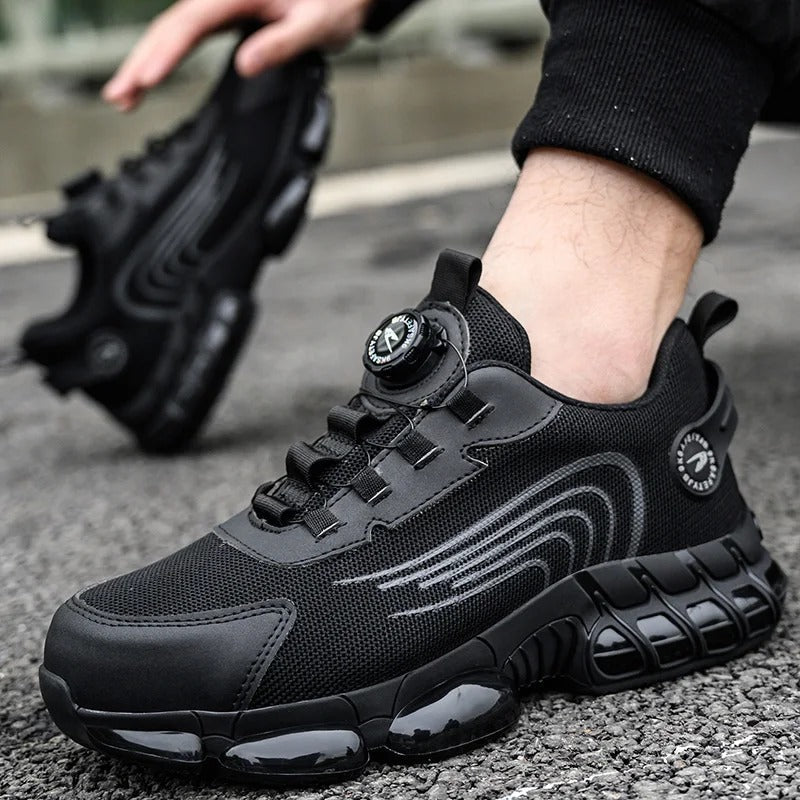 Shoes with Quick-Rotate Lace System for Work & Daily Wear
