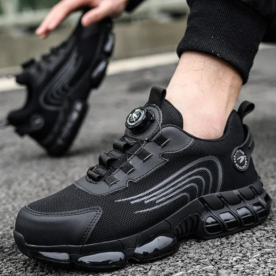 Shoes with Quick-Rotate Lace System for Work & Daily Wear