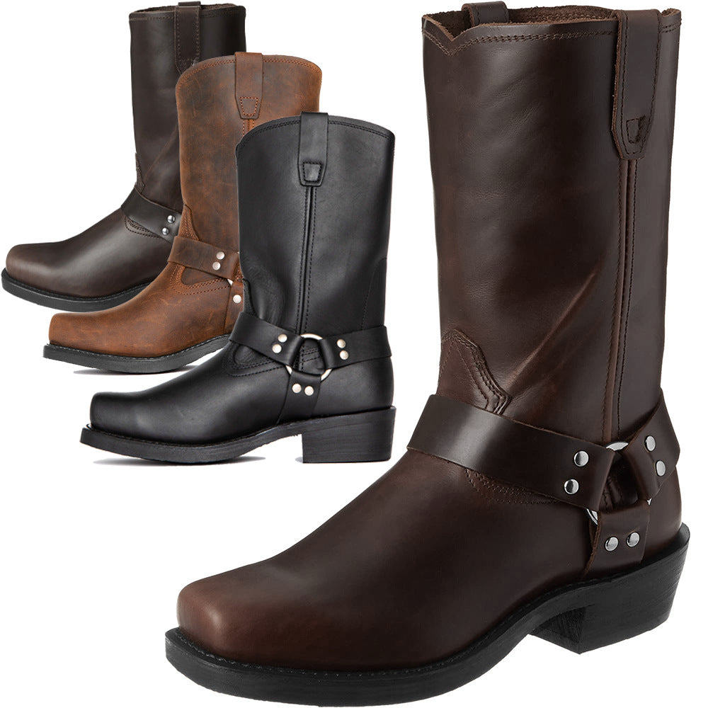 Black Harness Boot