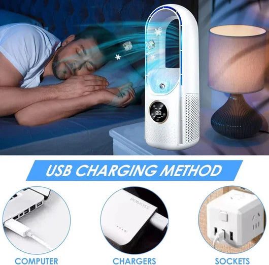 Bladeless Cooling Mist Fan & Humidifier