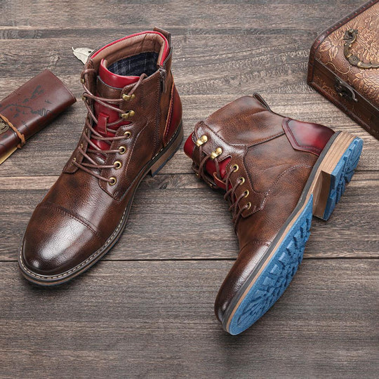 Men’s Classic Lace-Up Zip Boots