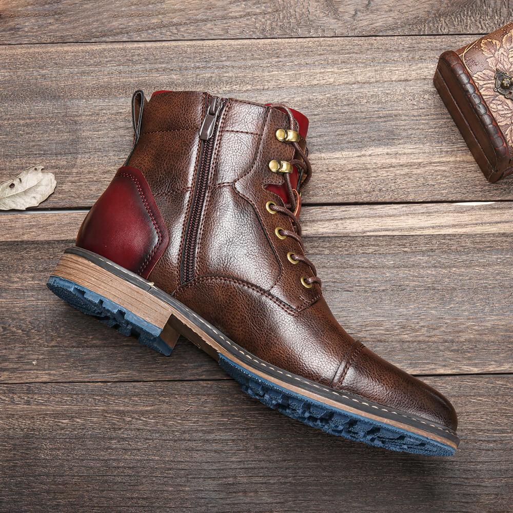 Men’s Classic Lace-Up Zip Boots