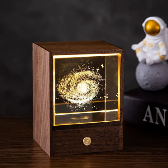 Creative LED Crystal Cube Night Light