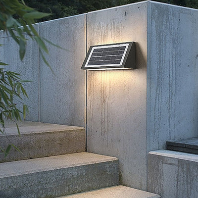 Minimalist LED Up and Down Solar Outdoor Wall Lights