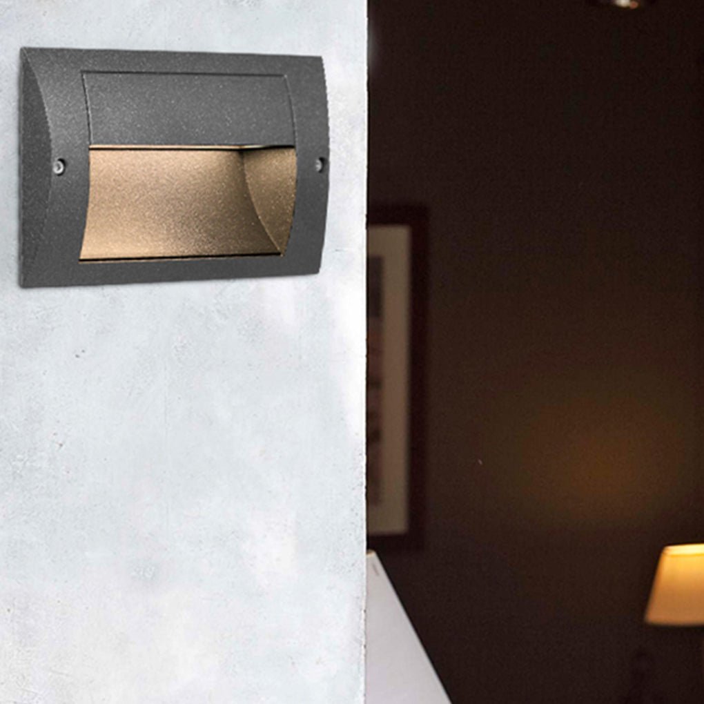 Minimalist LED Outdoor Stair Step Light Waterproof Wall Lamp