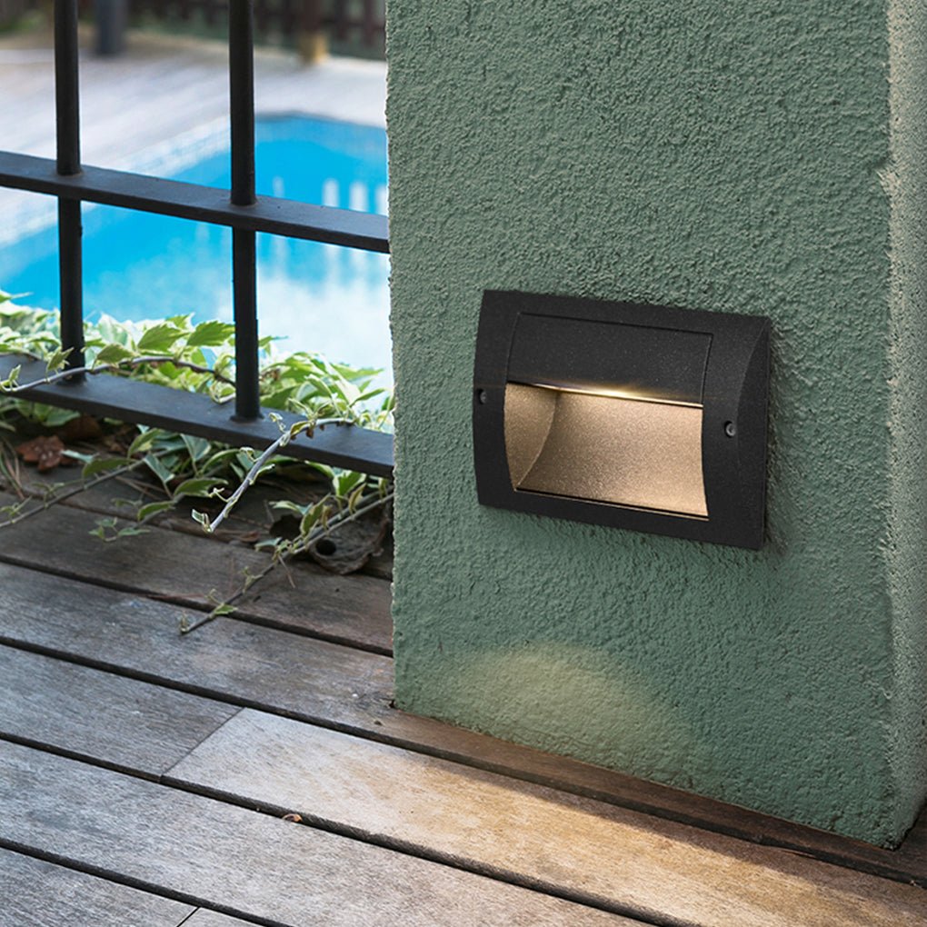 Minimalist LED Outdoor Stair Step Light Waterproof Wall Lamp