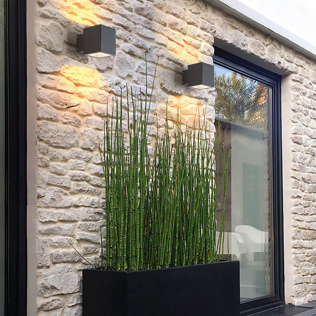 Minimalist LED Outdoor Wall Light for Courtyard Fence