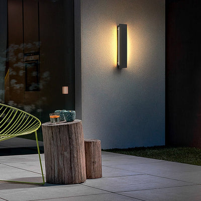 Modern Long Strip LED Wall Light for Villa Courtyard