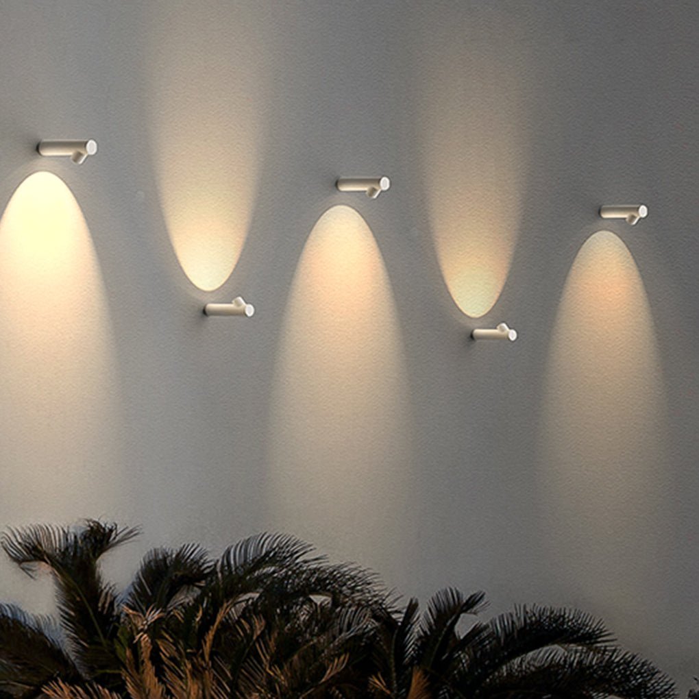 Modern Round Tube Shaped LED Outdoor Wall Lights