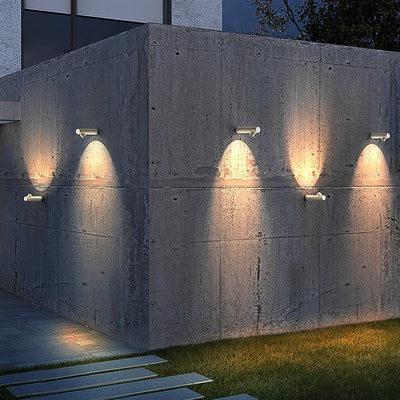 Modern Round Tube Shaped LED Outdoor Wall Lights