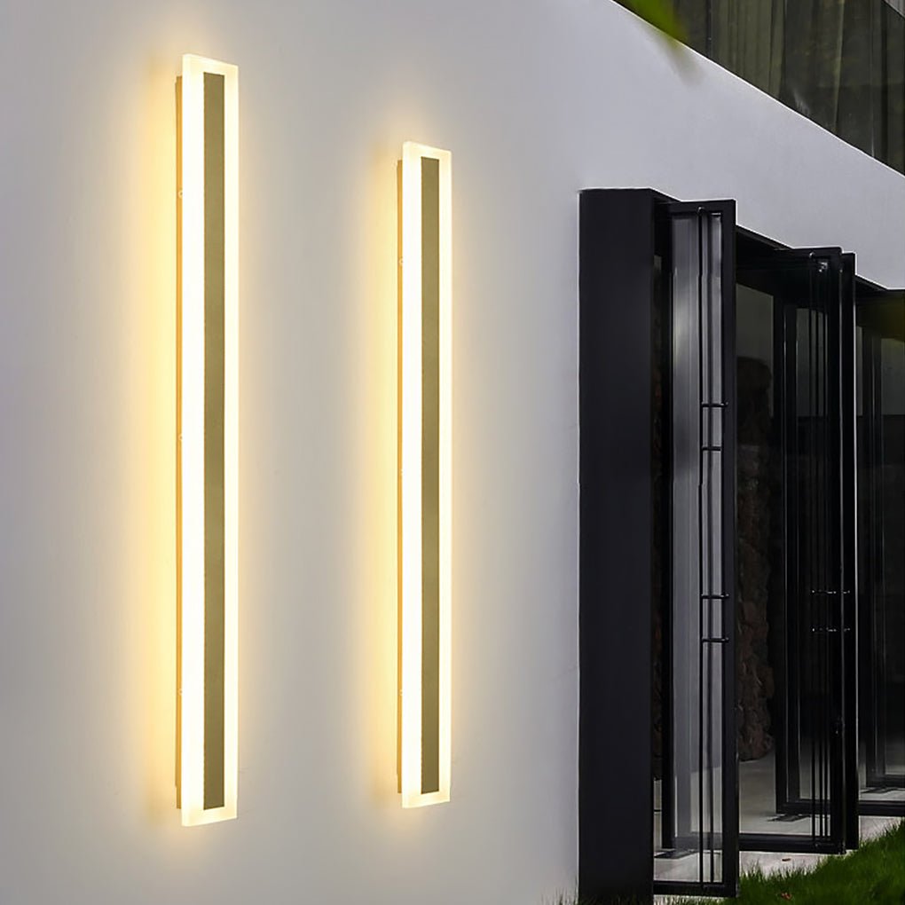 Minimalist Rust-proof Outdoor Strip Wall Sconce