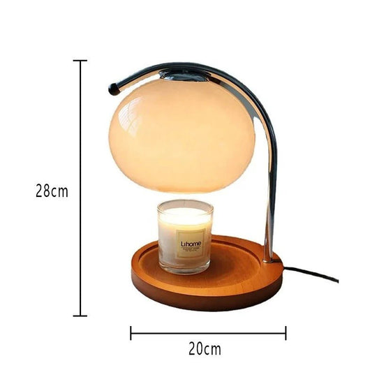 Retro Glass Dimmable Candle Warmer Lamp