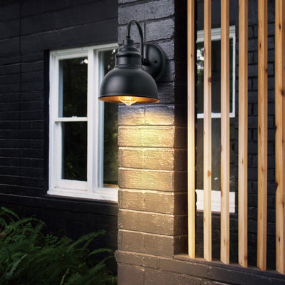 Retro Outdoor Waterproof Wall Light with Light Sensor