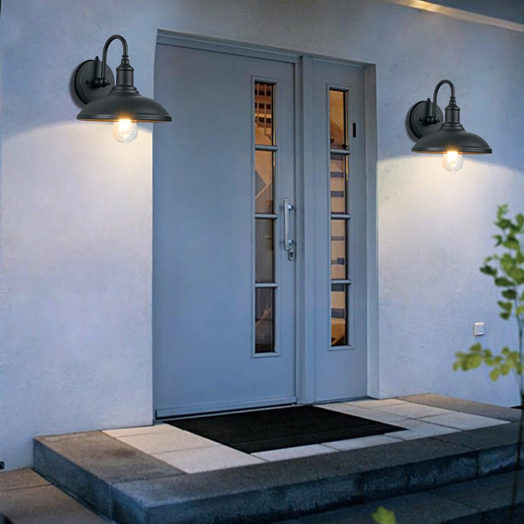 Retro Outdoor Waterproof Wall Sconce Light for Balcony, Garden, and Stairway