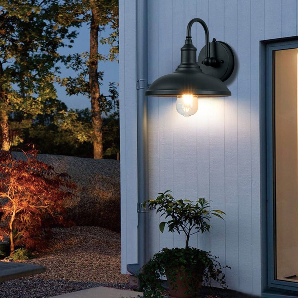 Retro Outdoor Waterproof Wall Sconce Light for Balcony, Garden, and Stairway