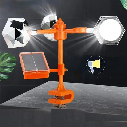 360-Degree Reflective Solar-Powered Bird Repeller