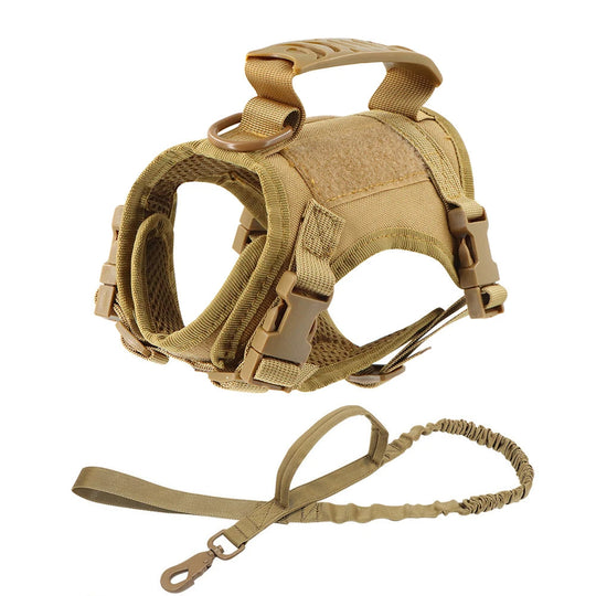 Military-Style Tactical Cat Harness & Leash