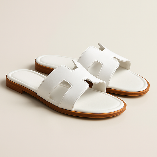 Flat Sandals with Cut Out Strap