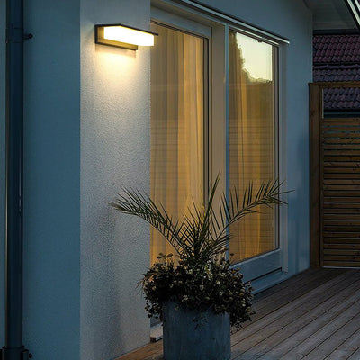 Solar Outdoor Waterproof Energy efficiency Long Strip LED Wall Light for Garden Villa