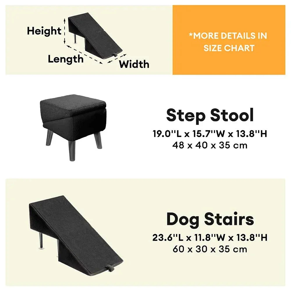 2-in-1 Dog Ramp and Step Stool