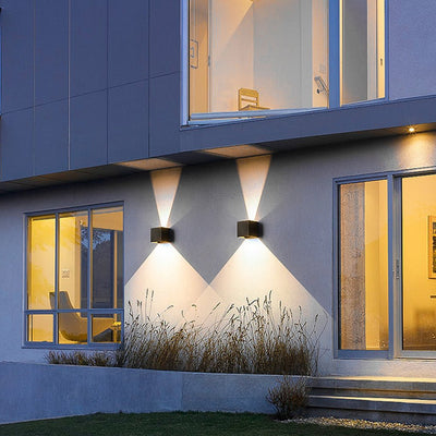 Adjustable Beam Angle LED Outdoor Wall Lights - Up Down Waterproof Sconces