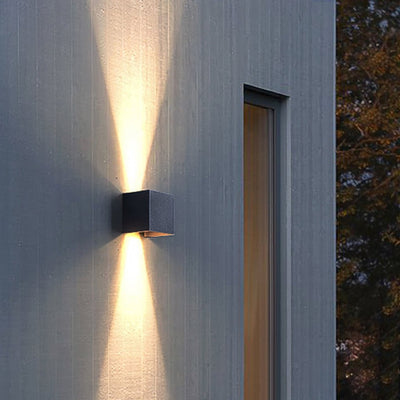 Adjustable Beam Angle LED Outdoor Wall Lights - Up Down Waterproof Sconces