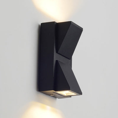 Modern Black Waterproof Up and Down Outdoor Wall Lights