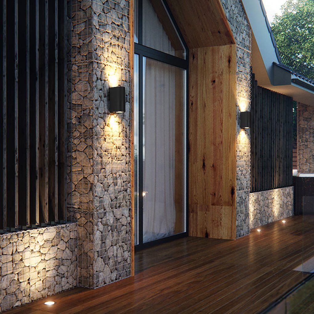 Modern Waterproof LED Outdoor Wall Lights - Up and Down Lighting Sconces