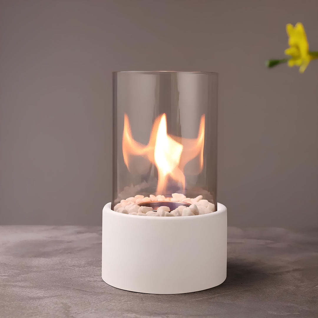 Classic Oil Lamp with Open Flame
