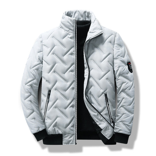 Men’s Warm Quilted Bomber Jacket