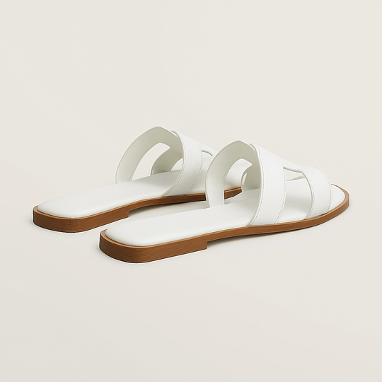 Flat Sandals with Cut Out Strap