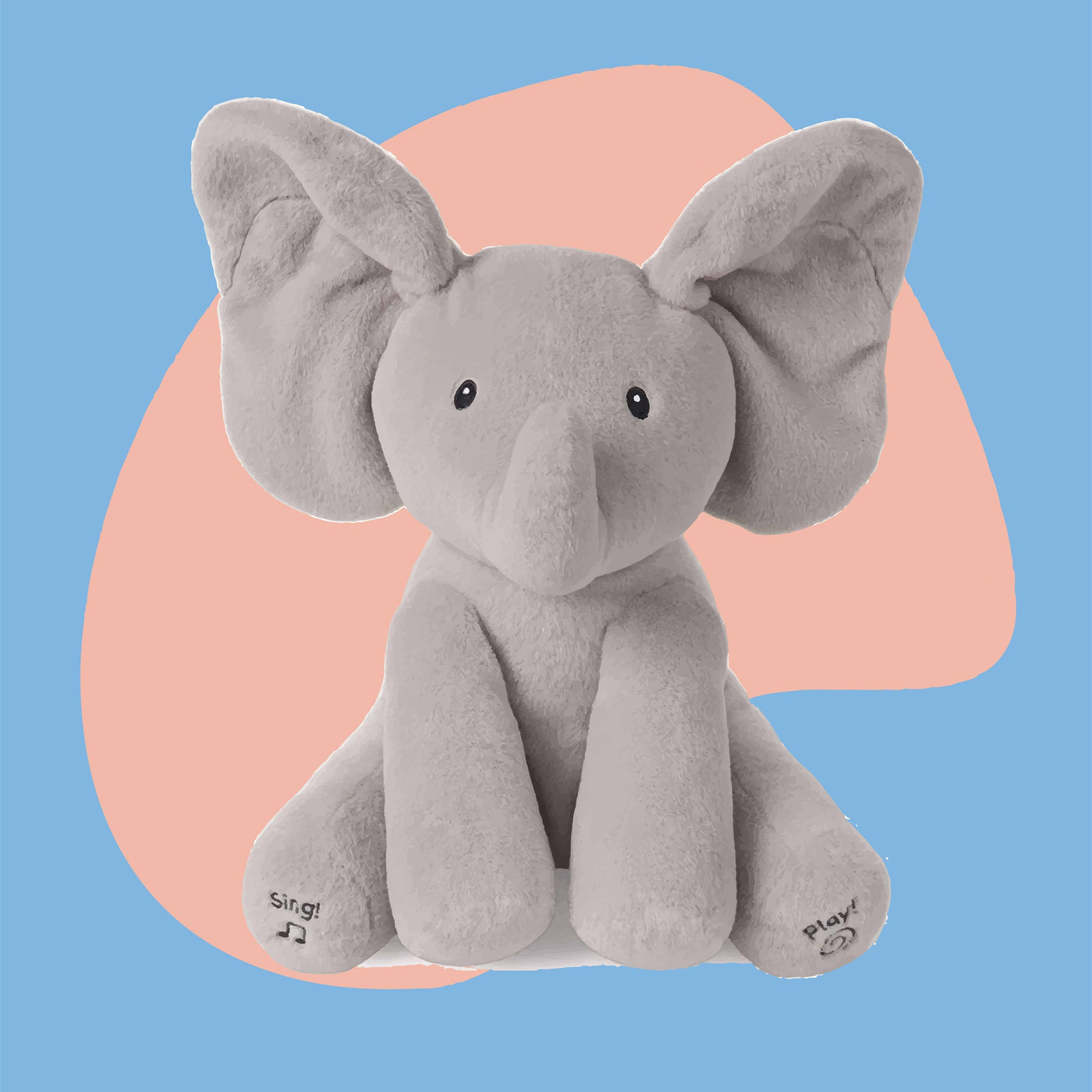 Baby Peek A Boo Animated Singing Elephant - Getitt