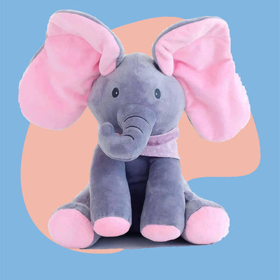 Baby Peek A Boo Animated Singing Elephant - Getitt