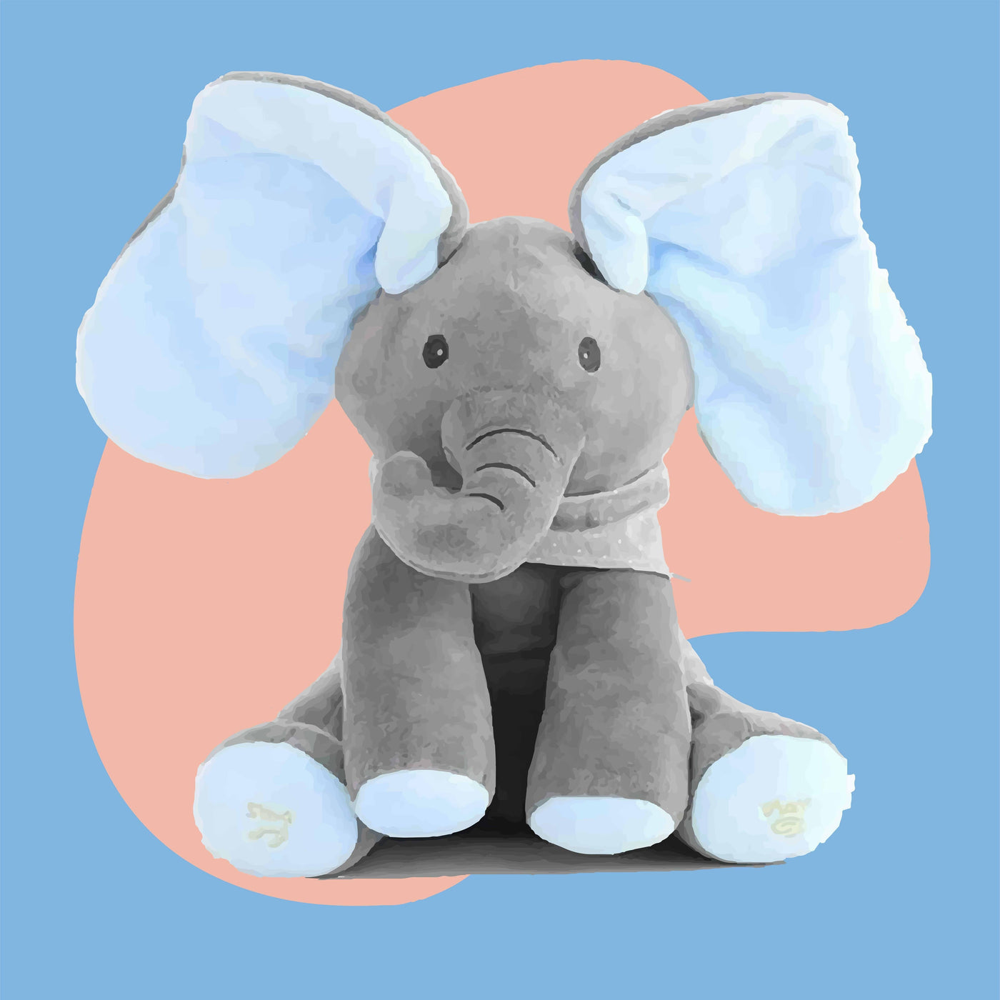 Baby Peek A Boo Animated Singing Elephant - Getitt